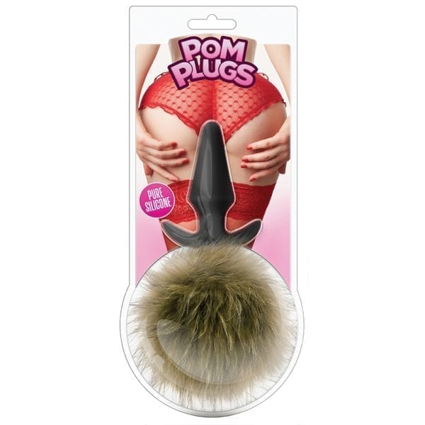 Pom Plugs Fur Pom Pom-Brown - BN59206
