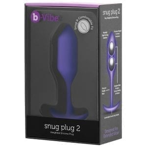 B-Vibe Snug Plug 2-Purple - BV008PUR