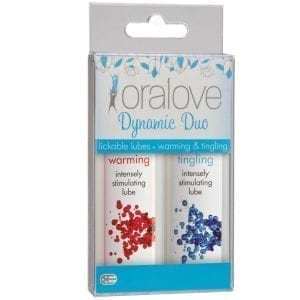 Oralove Dynamic Duo Lube-Warming & Tingling - D1355-05BX