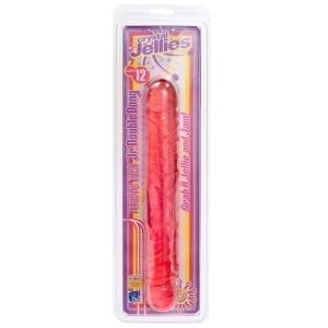 Crystal Jellies Double Dong-Pink 12" - D287-01CD