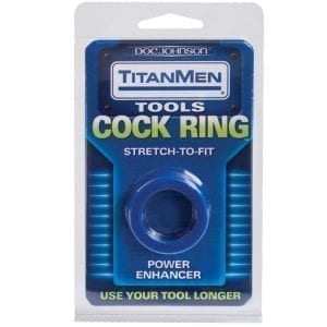 TitanMen Cock Ring Stretch To Fit-Blue - D3503-02CD