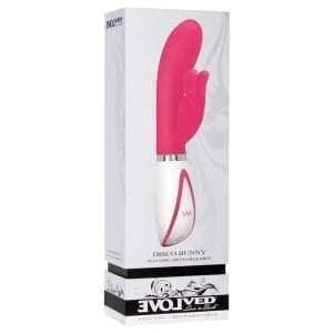 Evolved Disco Bunny Rechargeable-Pink 8.75" - EN9384-2