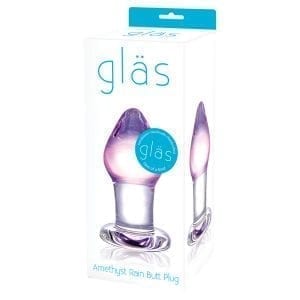 Glas Amethyst Rain Butt Plug - GLAS-62