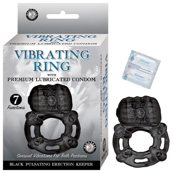Vibrating Erection Keeper Ring-Black - NAS2767
