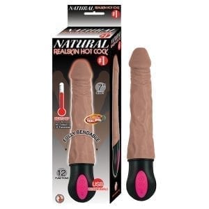 Natural Realskin Hot Cock #1-Brown 7" - NAS2813