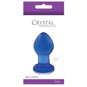 Crystal Premium Glass Plug Small-Blue - NSN0701-17