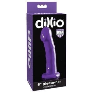 Dillio Please Her-Purple 6" - PD5302-12