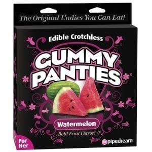 Edible Crotchless Gummy Panties For Her-Watermelon - PD7507-68
