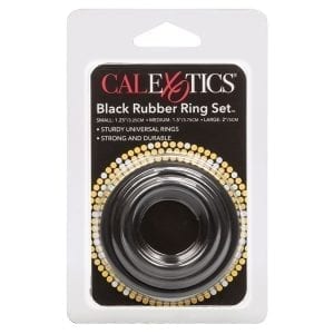 Rubber Rings 3-Piece Set Black - SE1407-03-2