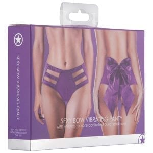 Ouch! Sexy Bow Vibrating Panty-Purple - SMO205PUR