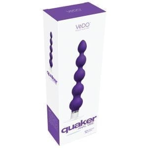 VeDO Quaker Anal Vibe-Into You Indigo Purple 8" - VI601-2