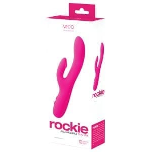 Vedo Rockie Rechargeable Dual Vibe-Pink - VIP1309