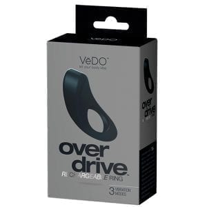 VeDO Overdrive Vibrating Ring-Just Black - VIR0408